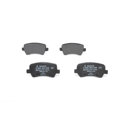 Abbildung von BOSCH 0 986 494 248 Bremsbelagsatz Low Metallic mit Anti Quietsch Blech, Montageanleitung VOLVO: S80 II, V70 3, V60 I, FORD: S Max Mk1