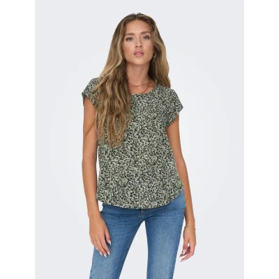 Abbildung von ONLY VIC SS AOP NOOS PTM Bluse duffel, Damen, Größe: 34, Duffel