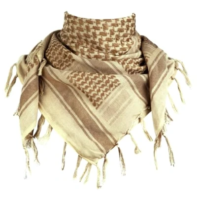 Abbildung von FREE SOLDIER Halstuch/Kopftuch Shemagh,Palituch Taktischer Schal Arabischer Wüsten Schals Herren Palästinenser Arafat Tuch,(Khaki)