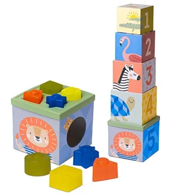 Abbildung von Taf Toys 12725 Stapel und Sortierspiel Savanne