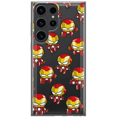 Abbildung von ERT GROUP Handyhülle für Samsung S23 Ultra Original und offiziell Lizenziertes Marvel Muster Iron Man 031 optimal an die Form des Handy angepasst, teilweise transparent