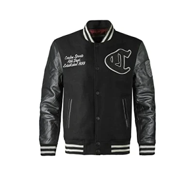 Abbildung von Cordon Sport College &quot;TEAM&quot; Bomberjacke, Herren, Größe: Large, Pure black