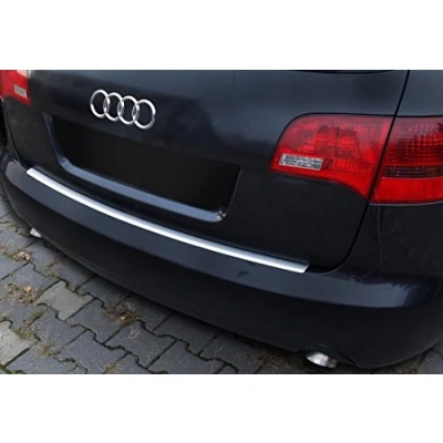 Abbildung von Edelstahl Heckstoßstangenschutz kompatibel mit Audi A6 Avant 2005 2011