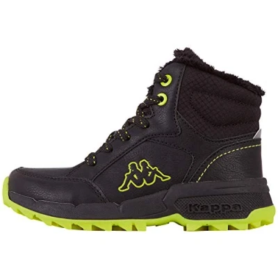 Abbildung von Kappa Hikingschuh für Kinder, Größe: 25, Black/lime Lederimitat/textil