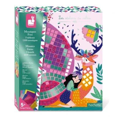 Abbildung von Janod Fairies Foam Mosaics Box Les Ateliers du Calme Kreatives Freizeitkit für Kinder Feinmotorik und Konzentrationslernen Ab 5 Jahren, J07960
