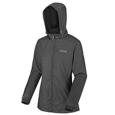 Abbildung von Regatta Damen Jacke, leicht, Corinne IV, wasserdicht und atmungsaktiv, Mesh gefüttert, mit Kapuze für Wandern, aktives wasserdichte Shell XXXL grau (Seal Grey)