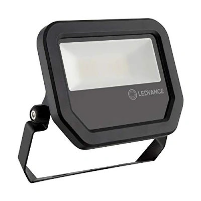 Abbildung von Ledvance Fluter LED: für Wand/Decke/Boden, FLOODLIGHT 20 W / W, 100…277 V, Cool Daylight, 6500 K, Gehäusematerial: Aluminium, IP65, 4058075421059, Schwarz