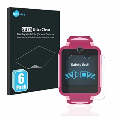 Abbildung von Savvies 6 Stück Schutzfolie für TCL Movetime Family Watch MT42X Displayschutz Folie Ultra Transparent