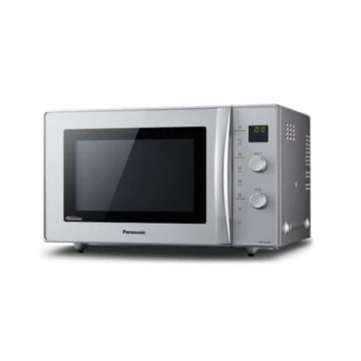 Abbildung von Panasonic Deutschland NN CD575MEPG Mikrowelle / 1 W 27 L Garraum Kombimikrowelle mit Heißluft und Grill Glasdrehteller 34 cm silber