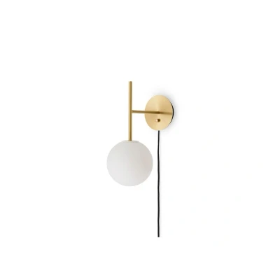 Abbildung von Audo Wandleuchte TR Bulb Suspended, messingfarben, Glas