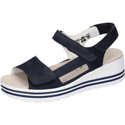 Abbildung von Waldläufer Riemchensandale &quot;H MICHELLE&quot;, Sommerschuh, Sandalette, Keilabsatz, mit Luftkammernsohle, H Weite