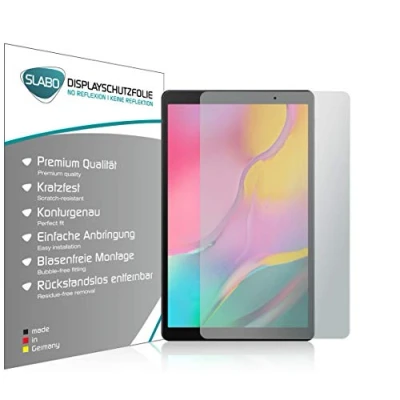Abbildung von Slabo 2 x Displayschutzfolie für Samsung Galaxy Tab A T510 T515 10,1 Zoll (2019) Displayschutz Schutzfolie Folie No Reflexion Keine Reflektion MATT