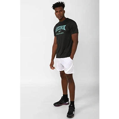 Abbildung von Reebok Herren Wor Poly Graphic Ss Tee T Shirts, Nghblk, XS