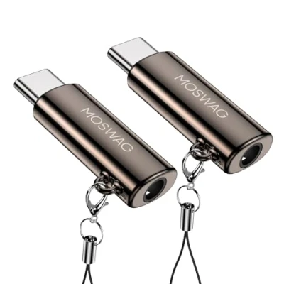 Abbildung von MOSWAG USB C auf 3,5mm Klinke,Typc Aux Kopfhörer Adapter,USB Audio Zinklegierung Adapter für Samsung GalaxyS23 S22 S21 Ultra,Pixel 7/6 iPad Pro/Air/Mini Oneplus 10 Pro