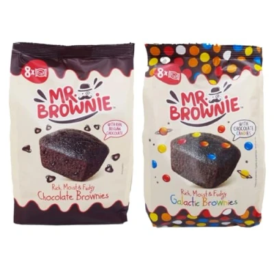Abbildung von 2 x Mr. Brownie 200g Chocolate Brownies Und Galactic 8 Stück Gebäck Pro Packung Vorteilspackung Set