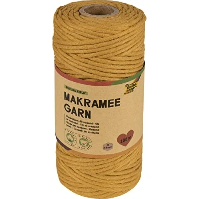 Abbildung von folia Makramee Garn gelb