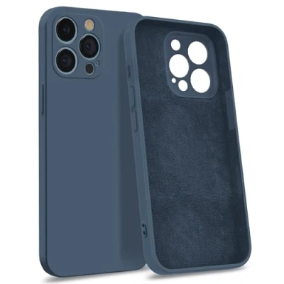 Abbildung von MyGadget Hülle für iPhone 13 Pro [ 4 Layer Struktur Schutzhülle ] Gummierte Handyhülle mit Soft Inlay &amp; Hardcase Cover außen Dunkel Blau