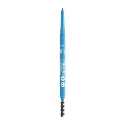 Abbildung von Rimmel London Kind &amp; Free Augenbrauenstift Brow Definer, natürliche Pigmente, Wirkung, vegane Formel 003 Warm Brown, 0,09 g