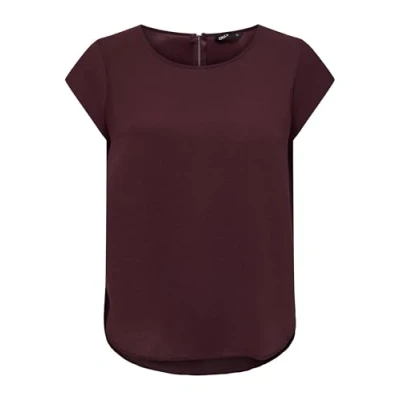 Abbildung von ONLY Onlvic Solid Bluse, Damen, Größe: 40, Chocolate truffle