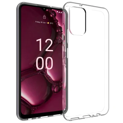 Abbildung von Nokia G42 Hülle Silikon Accezz Backcover/Soft Case Handyhülle Transparent