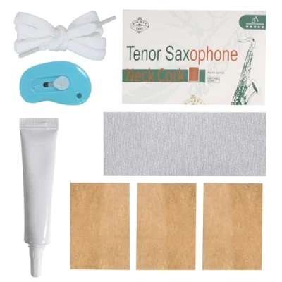 Abbildung von Tenor Saxophon Hals Kork, 3pcs Kork Ersatz Kit für Alt/Sopran/Tenor