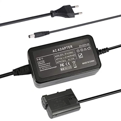 Abbildung von SinFoxeon EP 5B mit EH 5 Kamera AC Netzteil Netzadapter für EN EL15 Blindbatterie Dummy Batterie Kit Kompatible Nikon D7000 D7100 D7200 D7500 D500 D610 D750 D800 D810 D850 1V1 Z5 Z6 Stromadapter