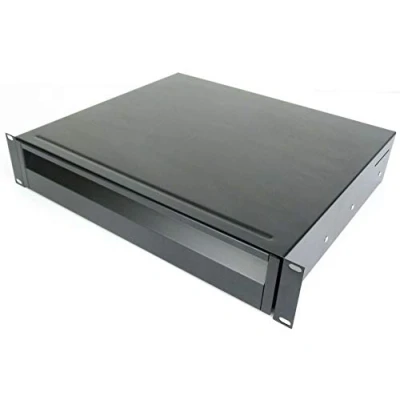 Abbildung von Adam Hall PROFI 2 HE ERGO 19&quot; Aluminium Rackschublade ALU 874E02A Rack Schublade (2 Rackschublade)