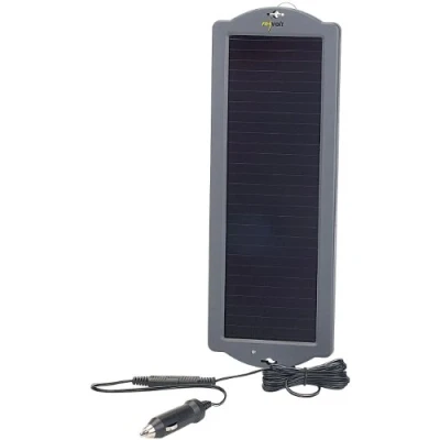 Abbildung von revolt Solar Batterie Ladegerät: Erhaltungs Solargerät für Auto / PKW 12V, 1,5W (Auto Solar, Autobatterie, Batterieladegerät Batterielader Volt)
