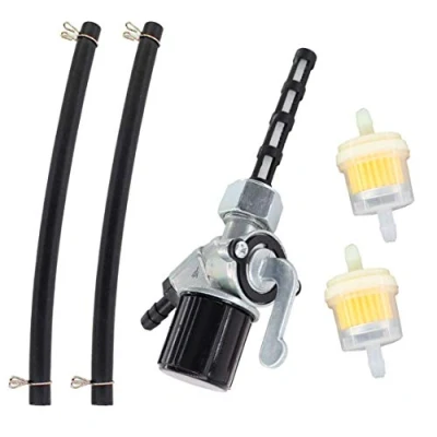 Abbildung von AISEN Benzinhahn mit Wassersack Benzinfilter Benzinschlauch für Simson S50 S51 S53 S70 S83 SR4 1 Spatz, 2 Star, 3 Sperber, 4 Habicht
