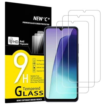 Abbildung von NEW&#039;C 3 Stück, Panzer Schutz Glas für Xiaomi Redmi 14C,Redmi 14R, A3 Pro, Frei von Kratzern, 9H Härte, HD Displayschutzfolie, 0.33mm Ultra klar, Ultrabeständig