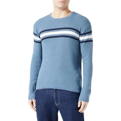 Abbildung von Key Largo MST Booking Round NECK Strickpullover, Herren, Größe: XL, Flintstone blue