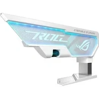 Abbildung von ASUS ROG Herculx Grafikkartenhalter White (Stützhöhe 72 128 mm, integriertes 3D ARGB Element, Aura Sync, inkl. Wasserwaage, weiß)