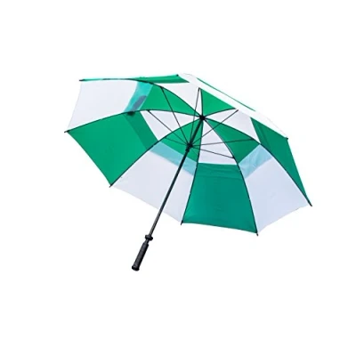 Abbildung von Longridge Deluxe winddicht grün/weißer Golfschirm