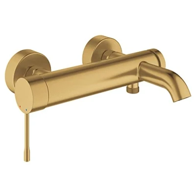 Abbildung von Grohe Essence Einhebel Wannen und Duschbatterie Gebürstetes Messing