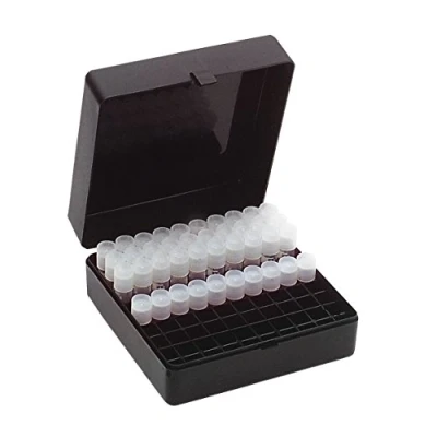 Abbildung von neoLab Polypropylen Kryobox, 100 Plätze, Schwarz, 140mm x 60mm