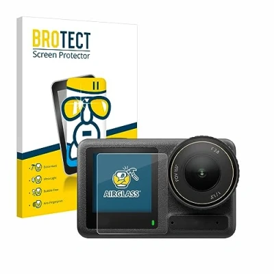 Abbildung von BROTECT Schutzglas für DJI Osmo Action 4 (Vorderes Display) Schutzfolie Panzer Folie Glas [Extrem Kratzfest 9H, Anti Fingerprint, Ultra Transparent]