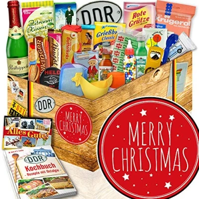 Abbildung von Merry Christmas ++ Happy Geschenk Geschenkbox DDR Waren