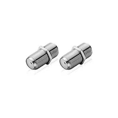 Abbildung von conecto F Verbinder, Kupplung, Buchse auf Buchse, Adapter zur Verlängerung von Antennen Kabel/Koaxial Kabel, 2er Set