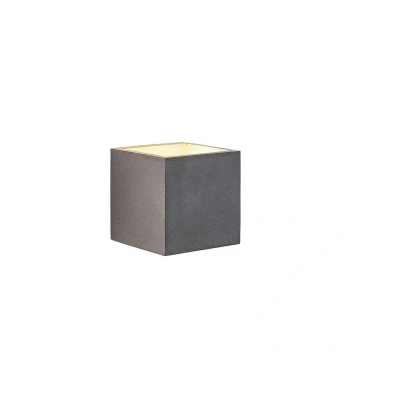 Abbildung von Lindby Wandlampe Nellie, grau, Beton, 11,5 cm breit