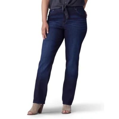 Abbildung von Lee Damen Relaxed Fit Straight Leg Jeans, Niagara, 38 Short