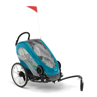 Abbildung von Cybex Regenverdeck für Multisport Anhänger ZENO, Mit reflektierenden Elementen, Transparent