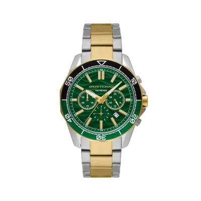 Abbildung von Armani Exchange Spencer Uhr goldcoloured/silvercoloured, Herren, Größe: One Size, Gold/coloured/silver/coloured