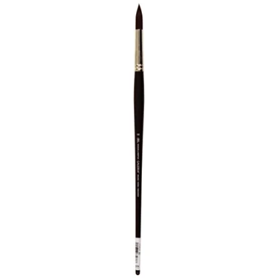 Abbildung von Winsor &amp; Newton 5730016 Galeria Acrylpinsel, aus Synthetikfasern, ideale Kontrolle für dickere Farbaufträge, langer Stiel, Rundpinsel Nr.16, 8,5mm