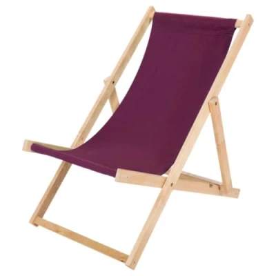 Abbildung von IMPWOOD Liegestuhl bordeauxort, Strandstuhl aus Holz,bis 100 kg, klappbar,Liege Buchenholz, Holzklappstuhl,Strandliege,Klappliege für Strand,Holz