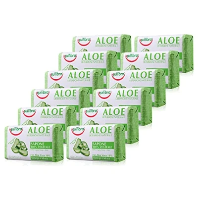 Abbildung von Equilibra Set, 12x Aloe Seife je 100 gr, Preis/100ml: 1.4125 EUR