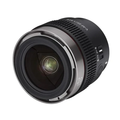 Abbildung von SAMYANG V AF 20mm T1,9 FE für Sony E, Videoobjektiv, Auto Fokus Objektiv, Cine Lens 8K Unterstützung, Custom Switch und Button
