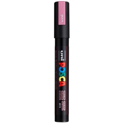 Abbildung von uni ball 182589 POSCA Marker mit mittelfeiner Rundspitze, rosa metallic