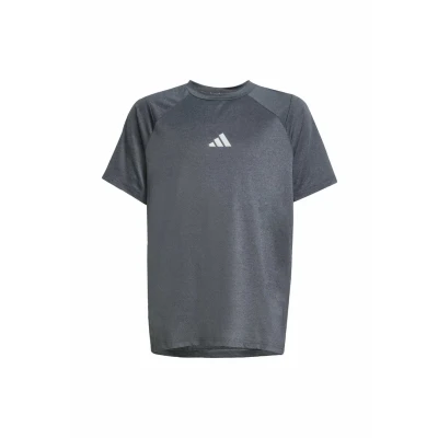 Abbildung von adidas Jungen GOTO PZ T Shirt, Black/Grey Three/Reflective Silver, 7 8 Years