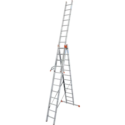 Abbildung von KRAUSE Vielzweckleiter &quot;Tribilo&quot;, Alu, 3x12 Sprossen, Arbeitshöhe ca. 930 cm