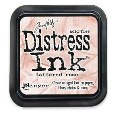 Abbildung von Ranger Distress Inks pad tattered rose stamp TIM20240 Tim Holtz